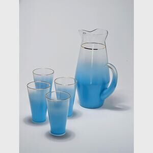 Blendo Gala Collection Pitcher & 4 Glasses